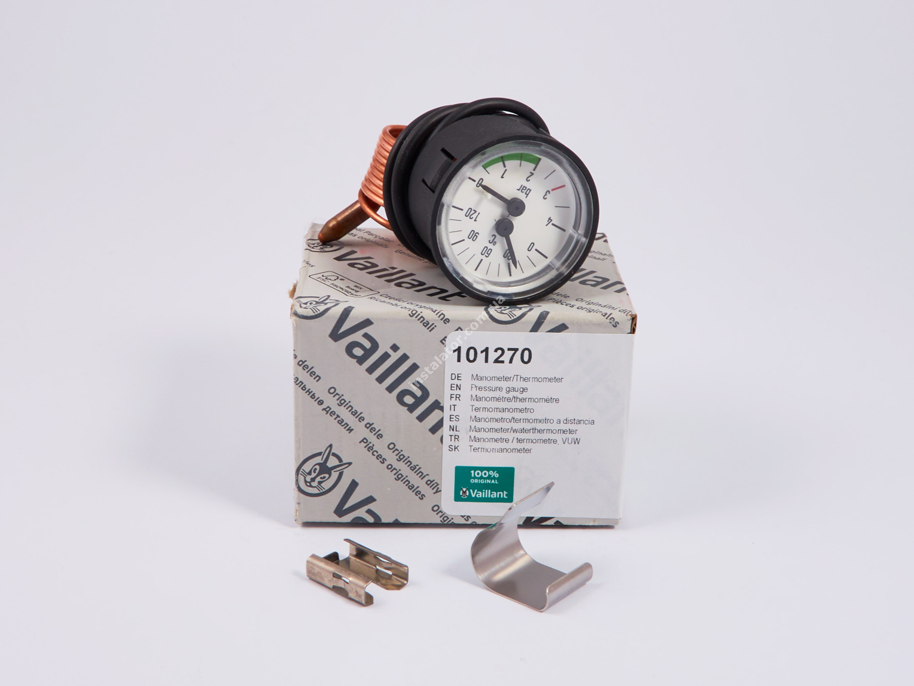 101270 Термоманометр VAILLANT MAX Pro-Plus (зелені ручки) full-image-6