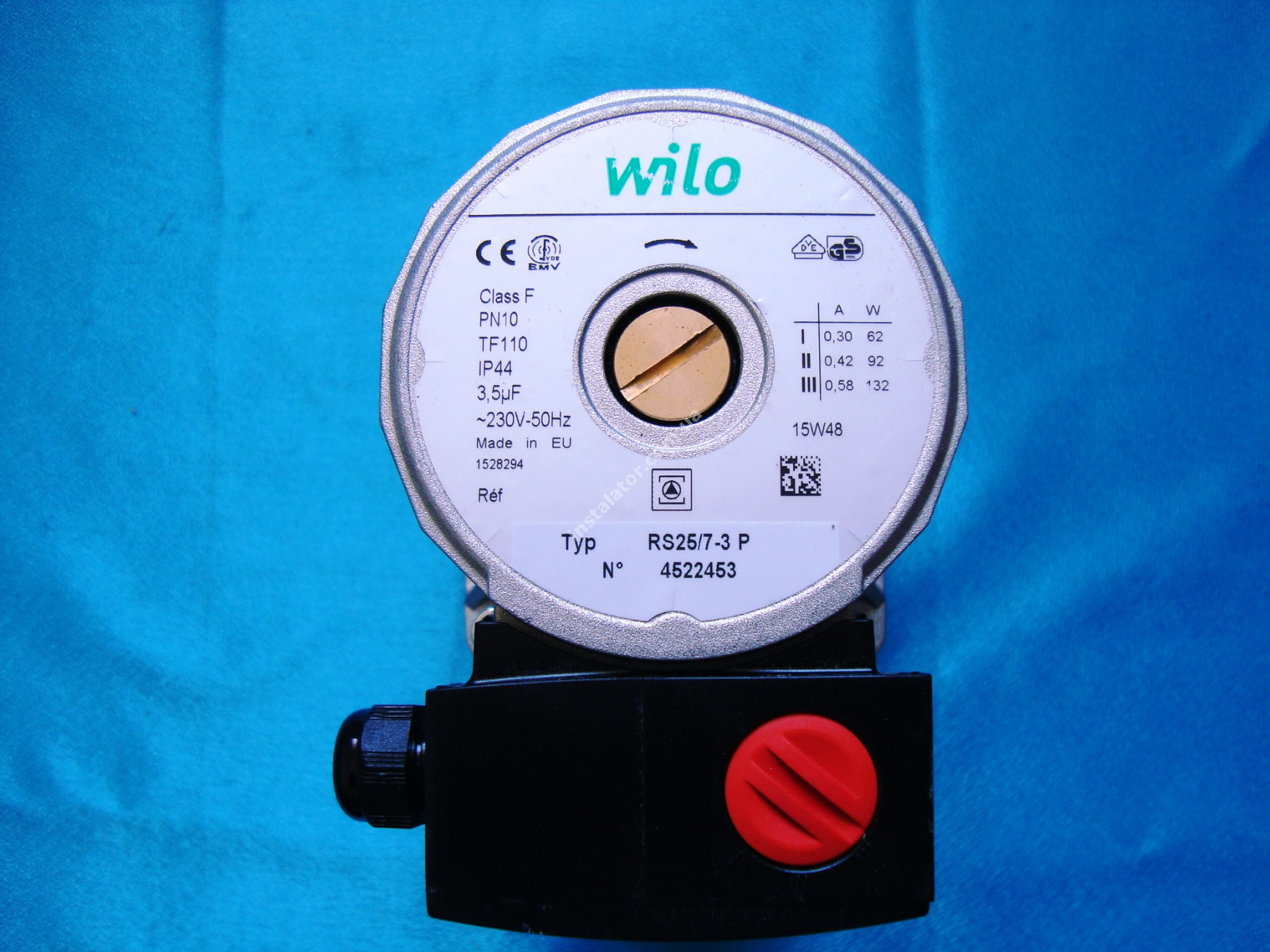 Циркуляційний насос WILO RS 25/7 (сірий) (132 Вт/30 мм) full-image-1