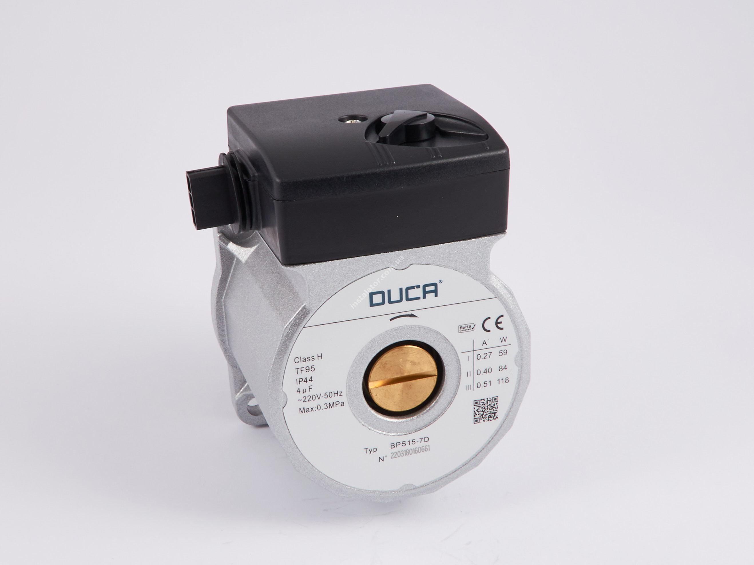 Циркуляційний насос DUCA BPS 15-7D (118 Вт/21 мм)