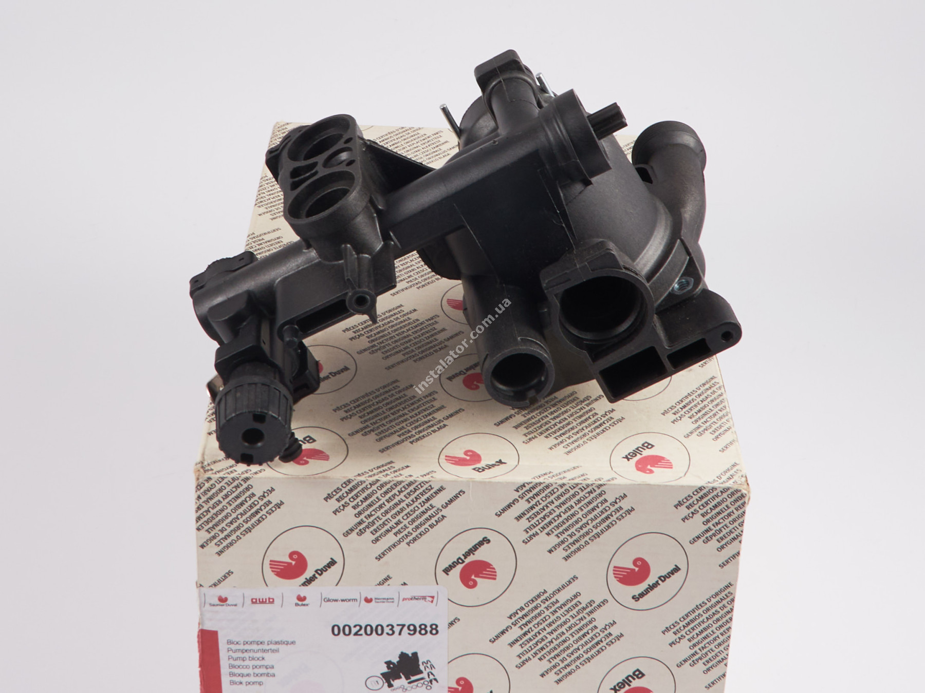 0020037988 Корпус циркуляційного насоса SAUNIER DUVAL Isofast H-MOD, Isotwin F 30 E H-MOD, Semia C24, F24 full-image-9