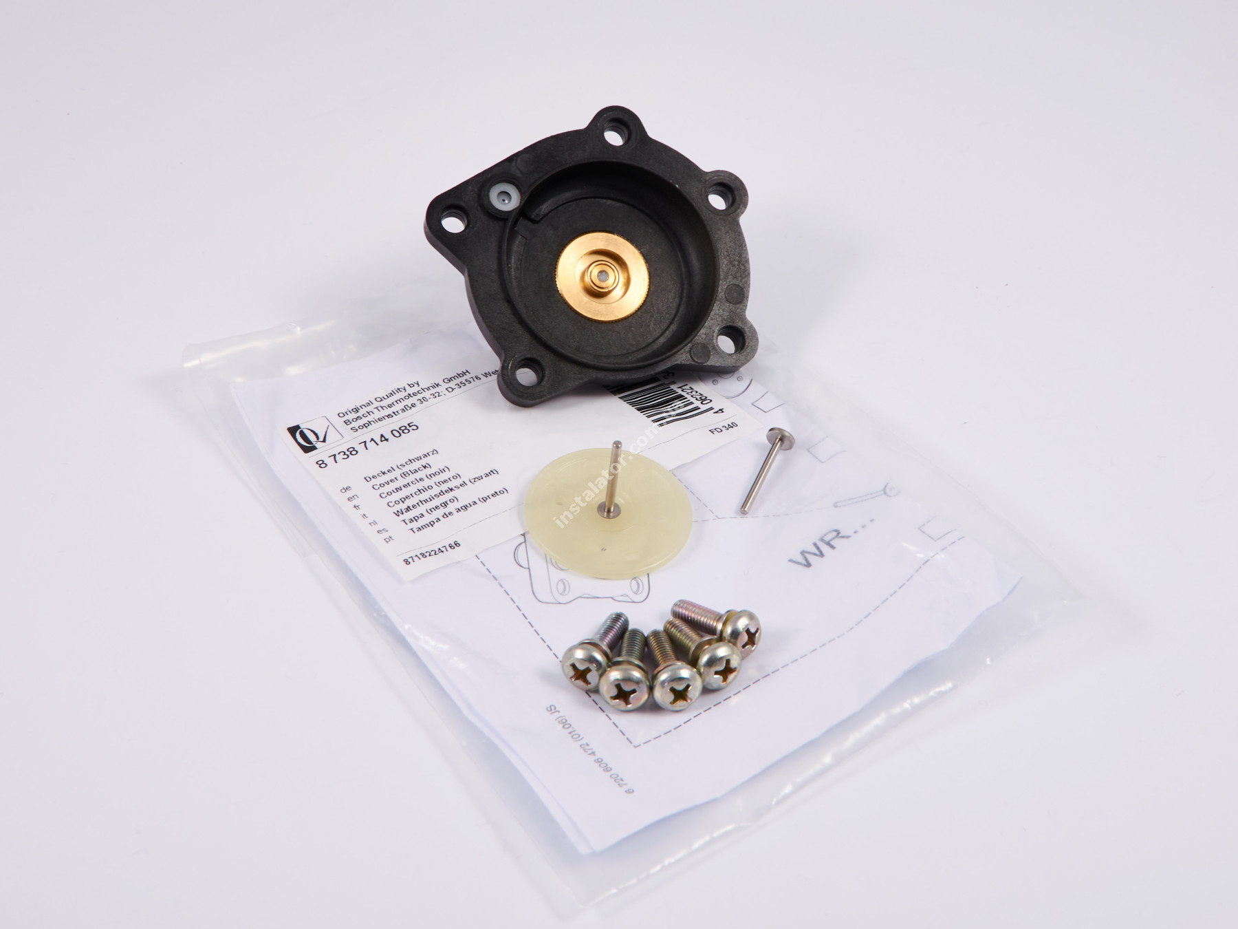 8738714085  Кришка корпуса гідравлічного клапана JUNKERS/BOSCH WR 10P(старий код 87055001050) full-image-4