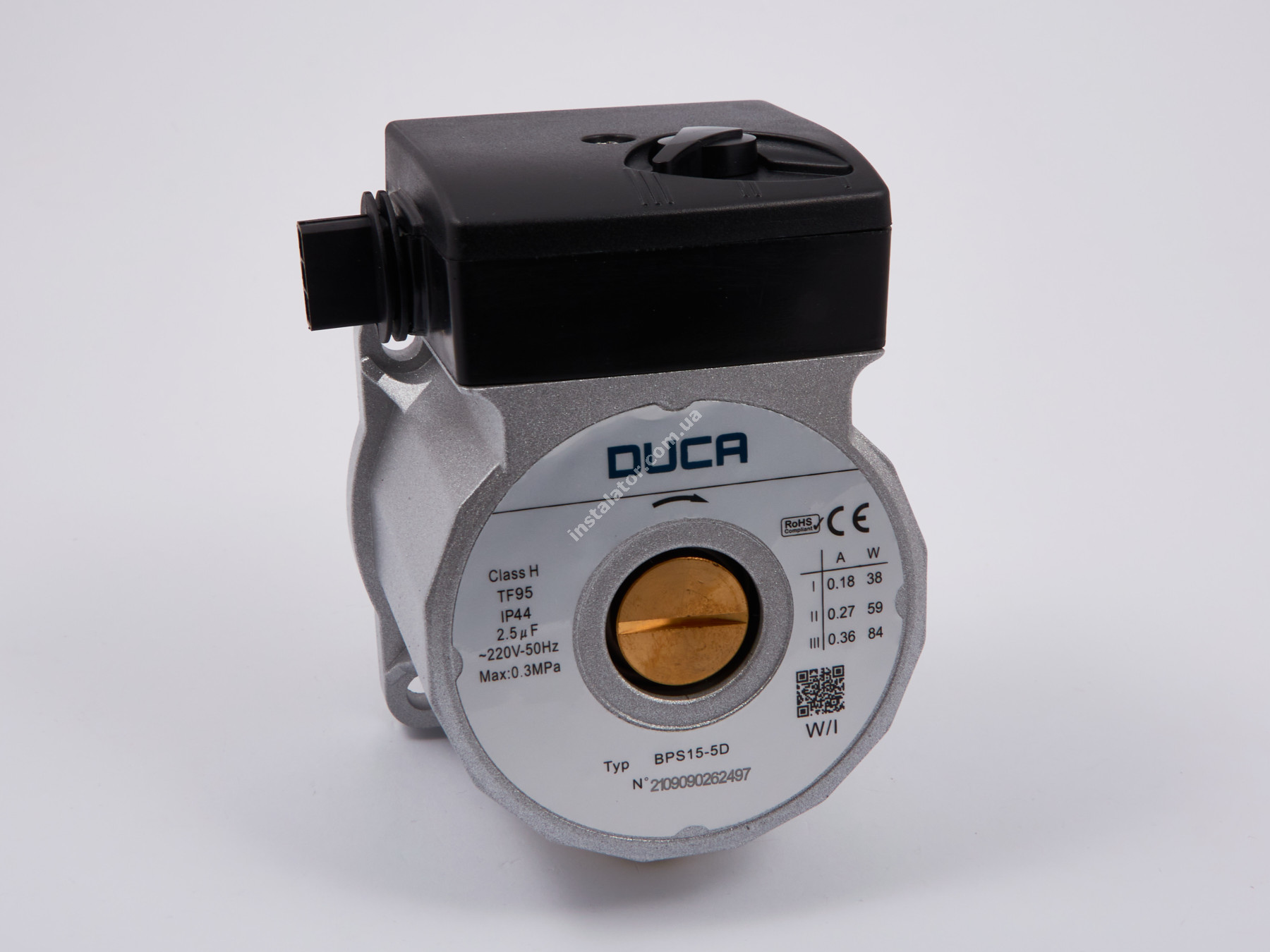 Циркуляційний насос DUCA BPS 15-5D (84 Вт/30 мм) full-image-0